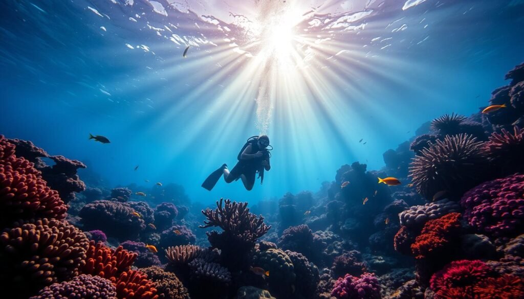 diving
